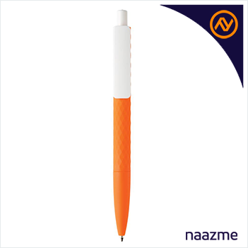 geometric design pen orange